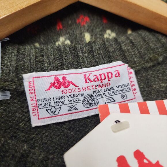 Vintage 70s Robe Di Kappa Shetland Wool Sweater Fair Isle New Deadstock Rare - Picture 3 of 15